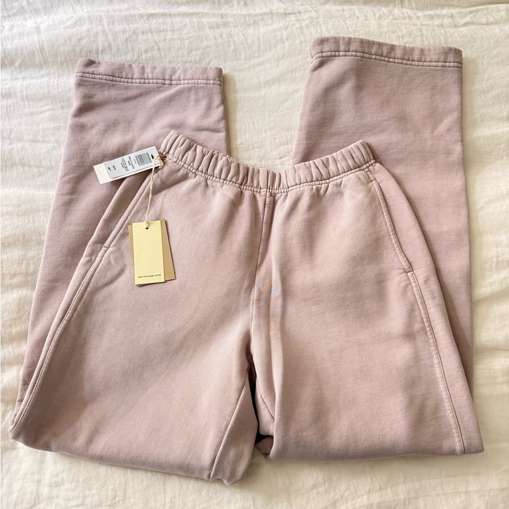 NWT Aritzia Wilfred Free Fleece Wide Sweatpants in GD Munro Mauve